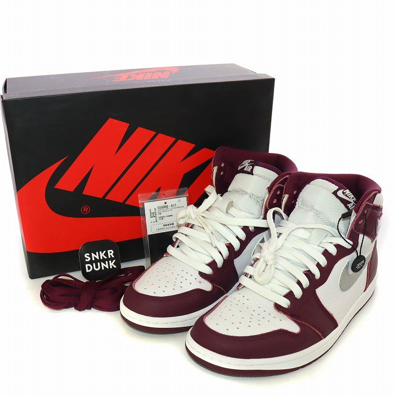 ナイキ NIKE AIR JORDAN 1 RETRO HIGH OG BORDEAUX エアジョーダン1 ハイ OG ボルドー スニーカー  US8.5 26.5cm 555088-611 /☆K - メルカリ