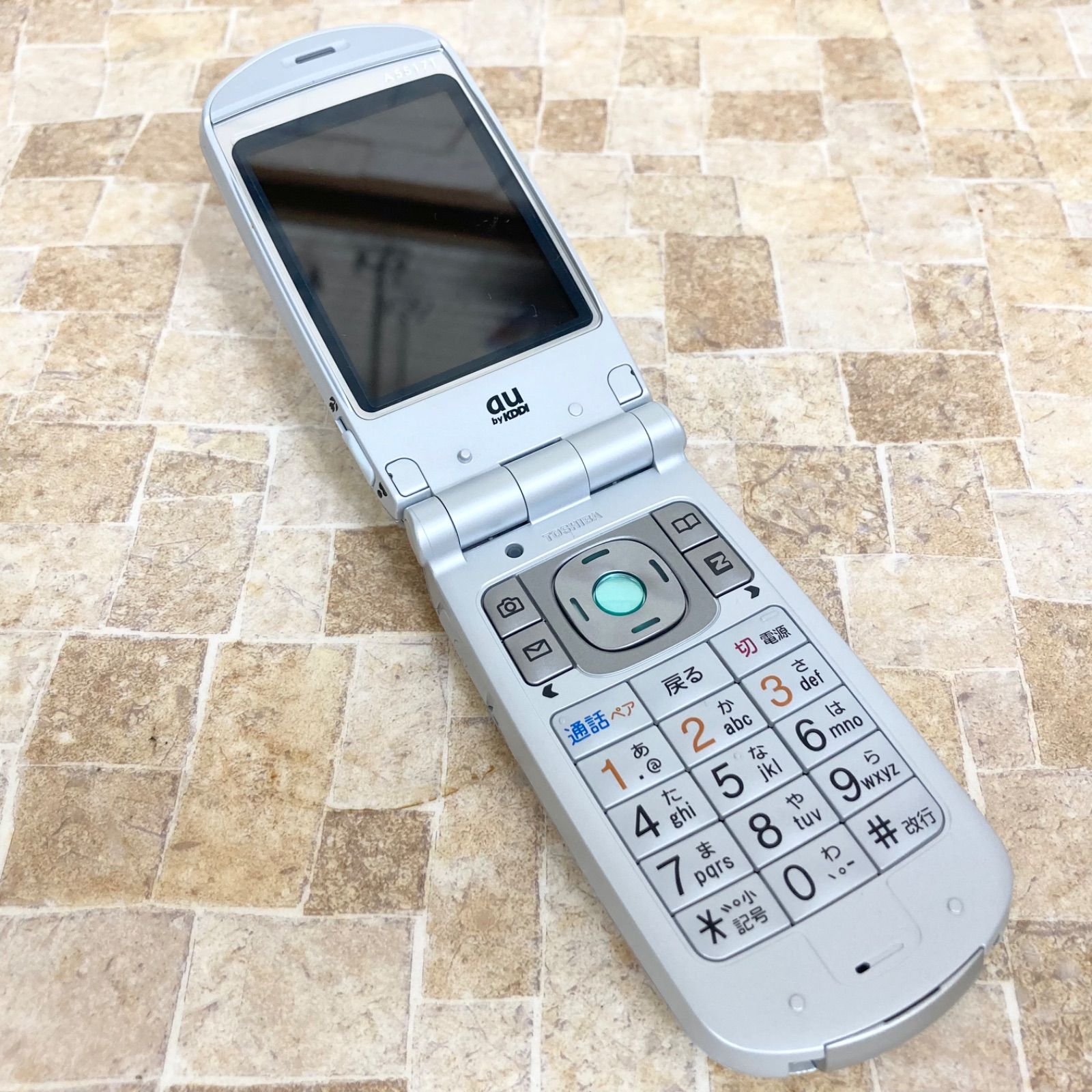 初期化 動作確認済】 au 簡単ケータイ A5517T 東芝 TOSHIBA 本体のみ