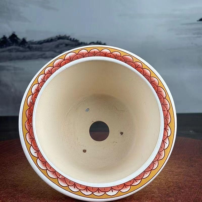 竜騰四海円盆 盆栽鉢 植木鉢 小品盆栽鉢 大品盆栽鉢 竜