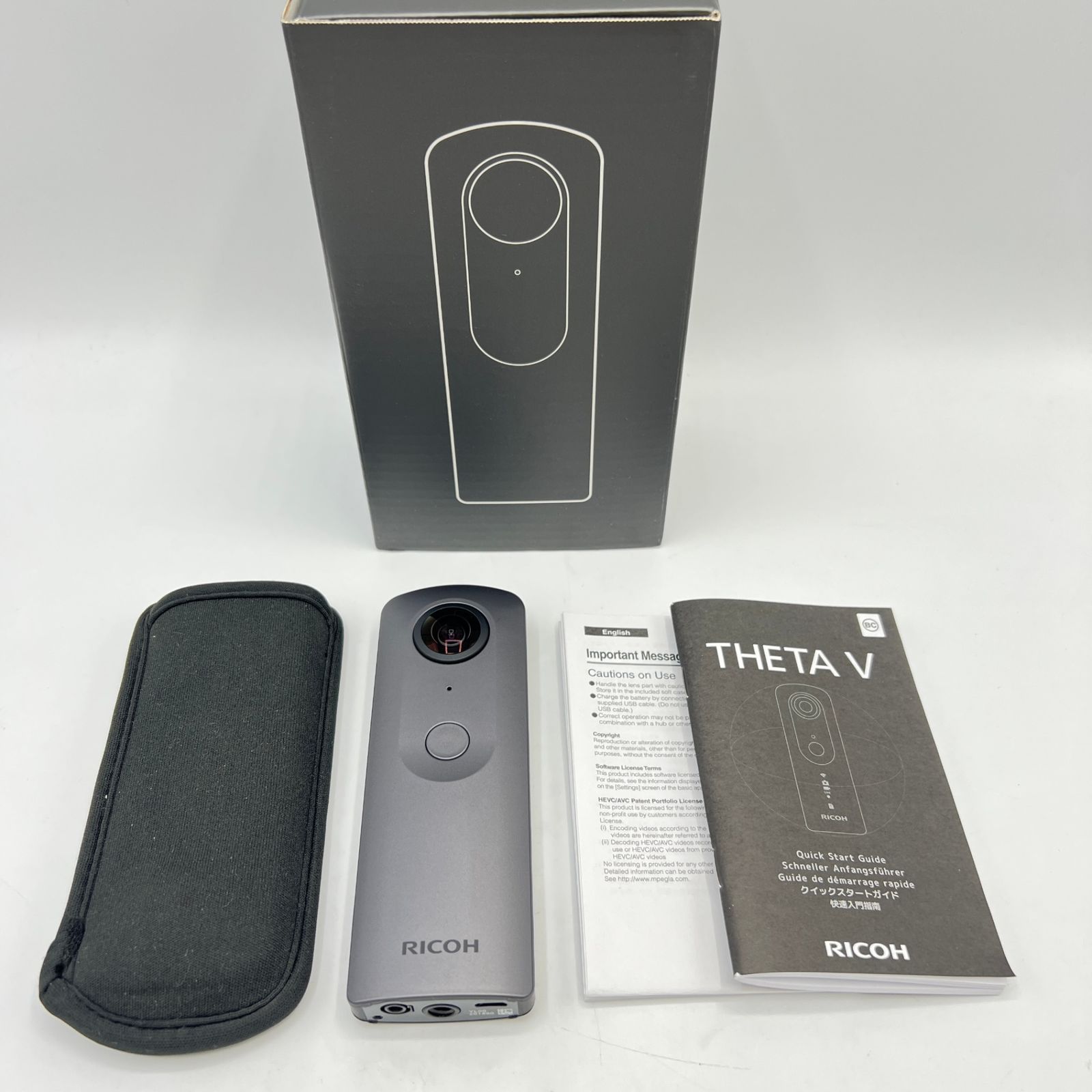 美品】リコー THETA V 910725 メタリックグレー 360度 全天球