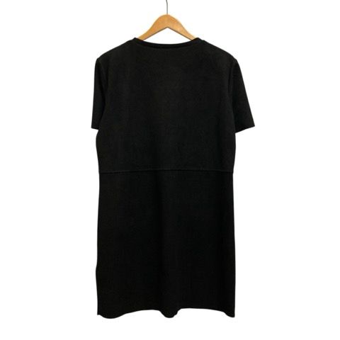 ザラ ZARA ミニワンピース 半袖 クルーネック 5070/152/800 L 黒
