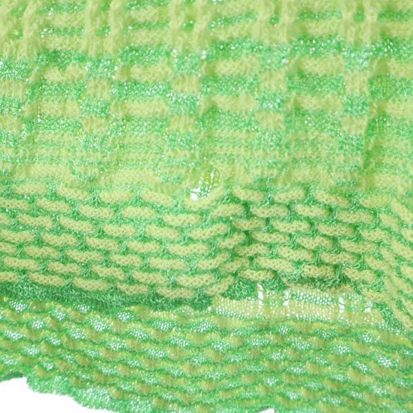 ミッソーニ イタリア製 ウールブレンド ボーダー アンサンブル ニット カーディガン グリーン系 Missoni レディース 古着 中古 ミッソーニ イタリア製 ウールブレンド ニット アンサンブル