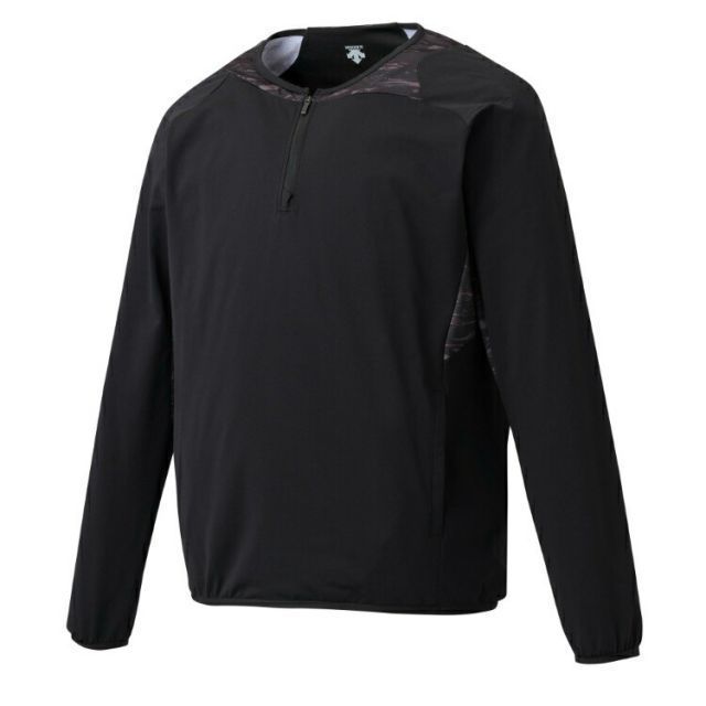 DESCENTE デサント 長袖ハイブリッドジャケット ブラック XBサイズ DBX-3606LC BLK | スポーツ スポーツ用品 野球 ベースボール ベースボールウェア トレーニングウェア メンズ 長袖 アウター ジャ