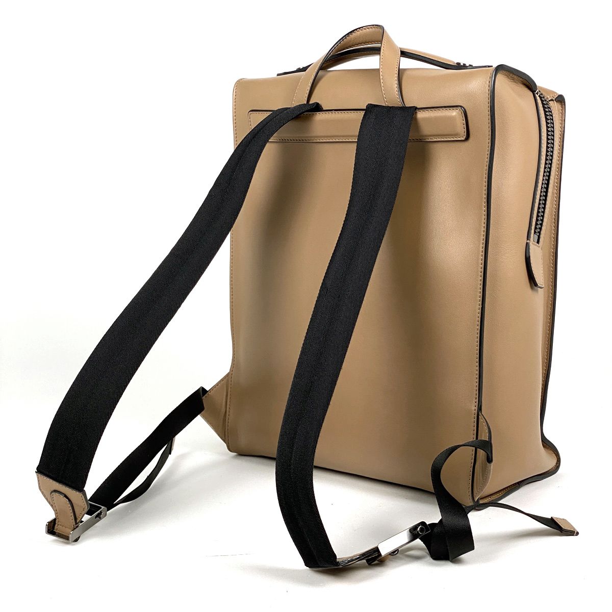 フェンディ FENDI ロゴ リュックサック バックパック ハンドバッグ フェイス リュック レザー ブラウン 7VZ029 レディース