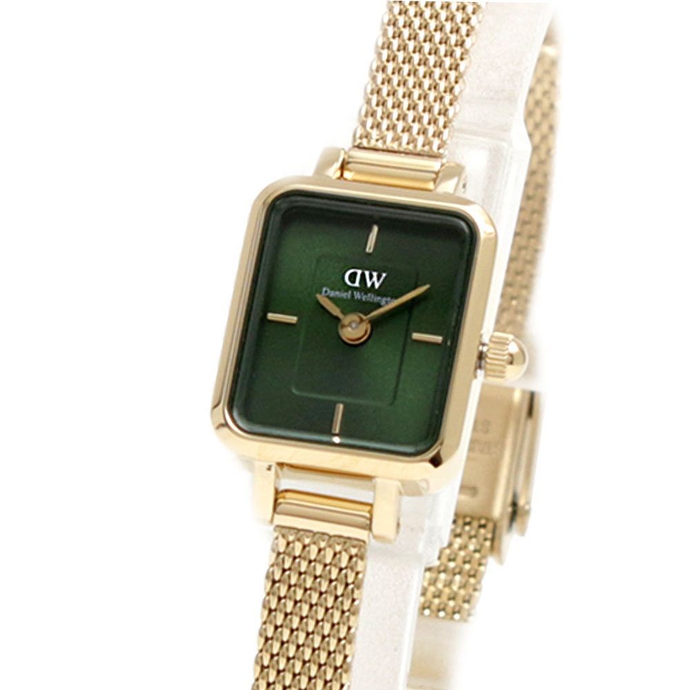ダニエルウェリントン DW00100653 腕時計 エメラルド Iconic Link Emerald Rose Gold | DW