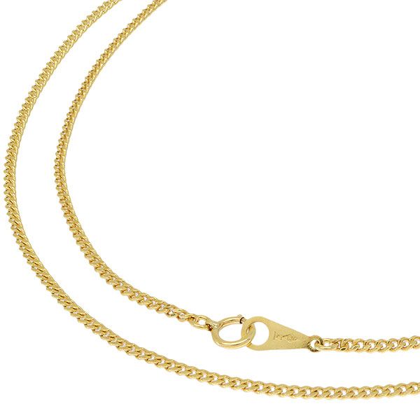 返品可♪K18YG 2面シングル 喜平ネックレス 60cm 9.0g A♪ キヘイ 18金 イエローゴールド