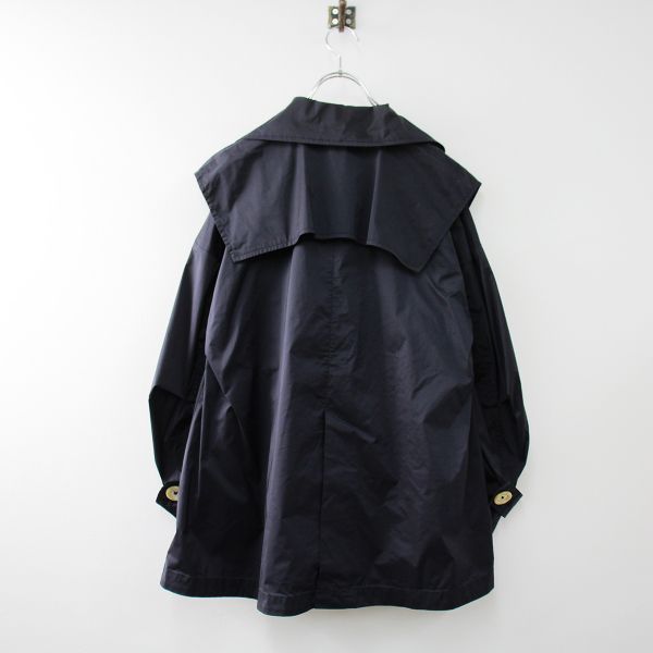 美品 2021SS ENFOLD エンフォルド BIGカラーJACKET 36/ネイビー 