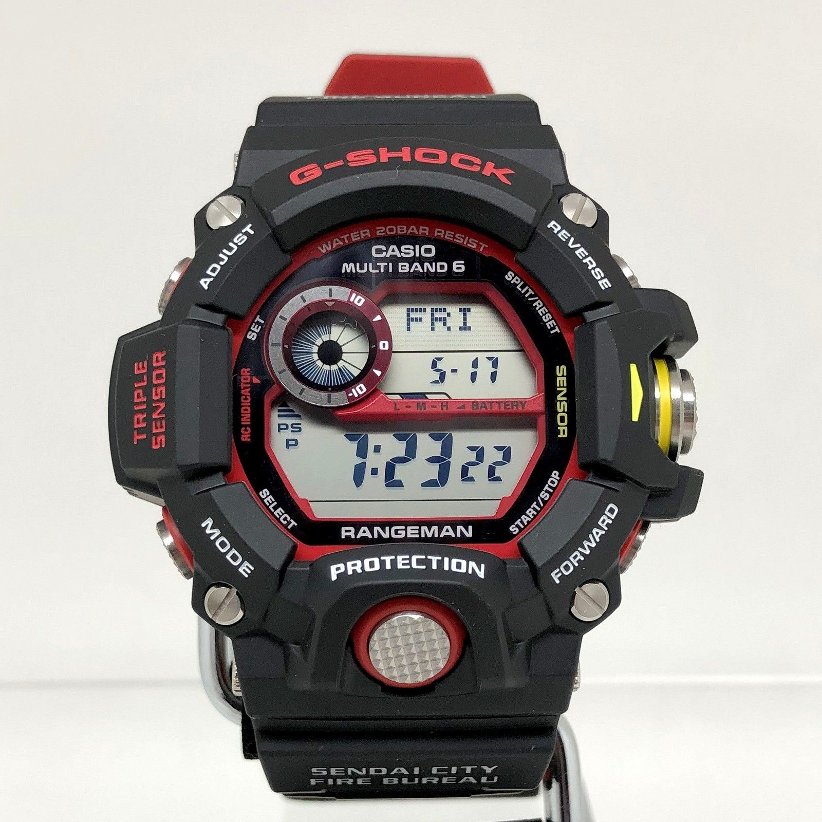 G-SHOCK ジーショック CASIO カシオ 腕時計 GW-9400NFST-1AJR レンジマン 緊急消防援助隊 コラボ デジタル 電波ソーラー  - メルカリ