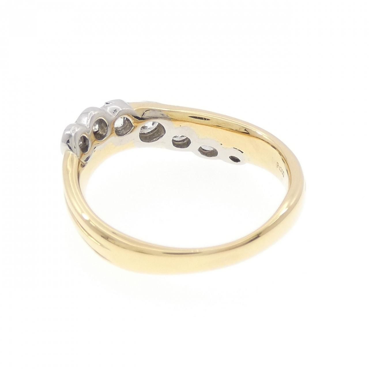 K18YG/PT900 ダイヤモンド リング 0.50CT - メルカリ
