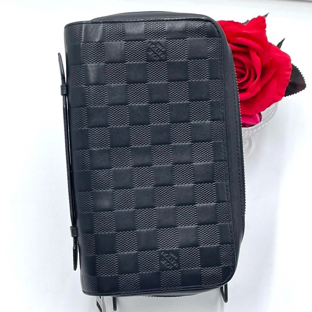 超美品 LOUIS VUITTON ダミエ アンフィニ ジッピーウォレット XL - 長財布