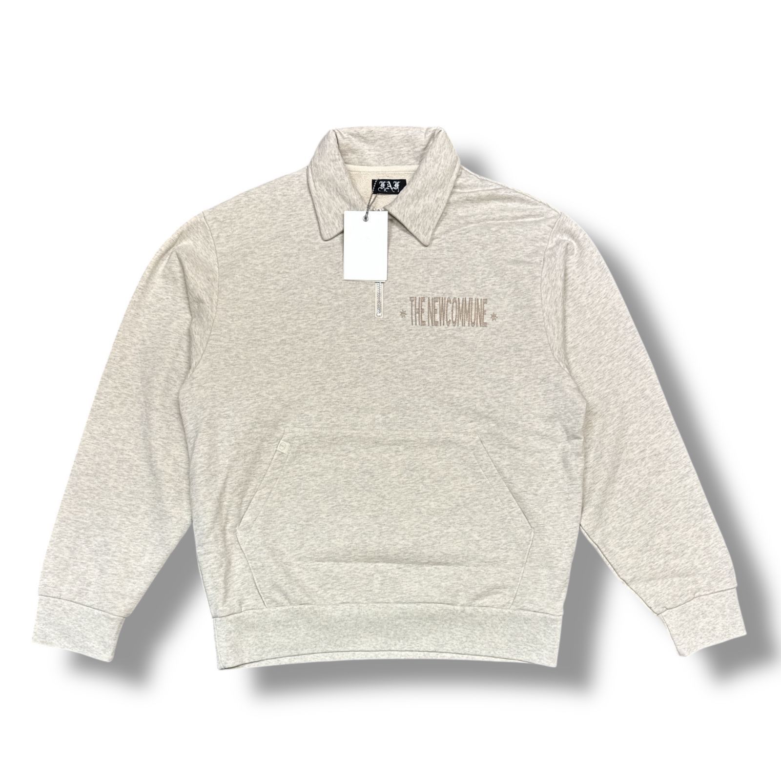 超特大セール】Reebok ダメージスウェット ベージュグレー XL
