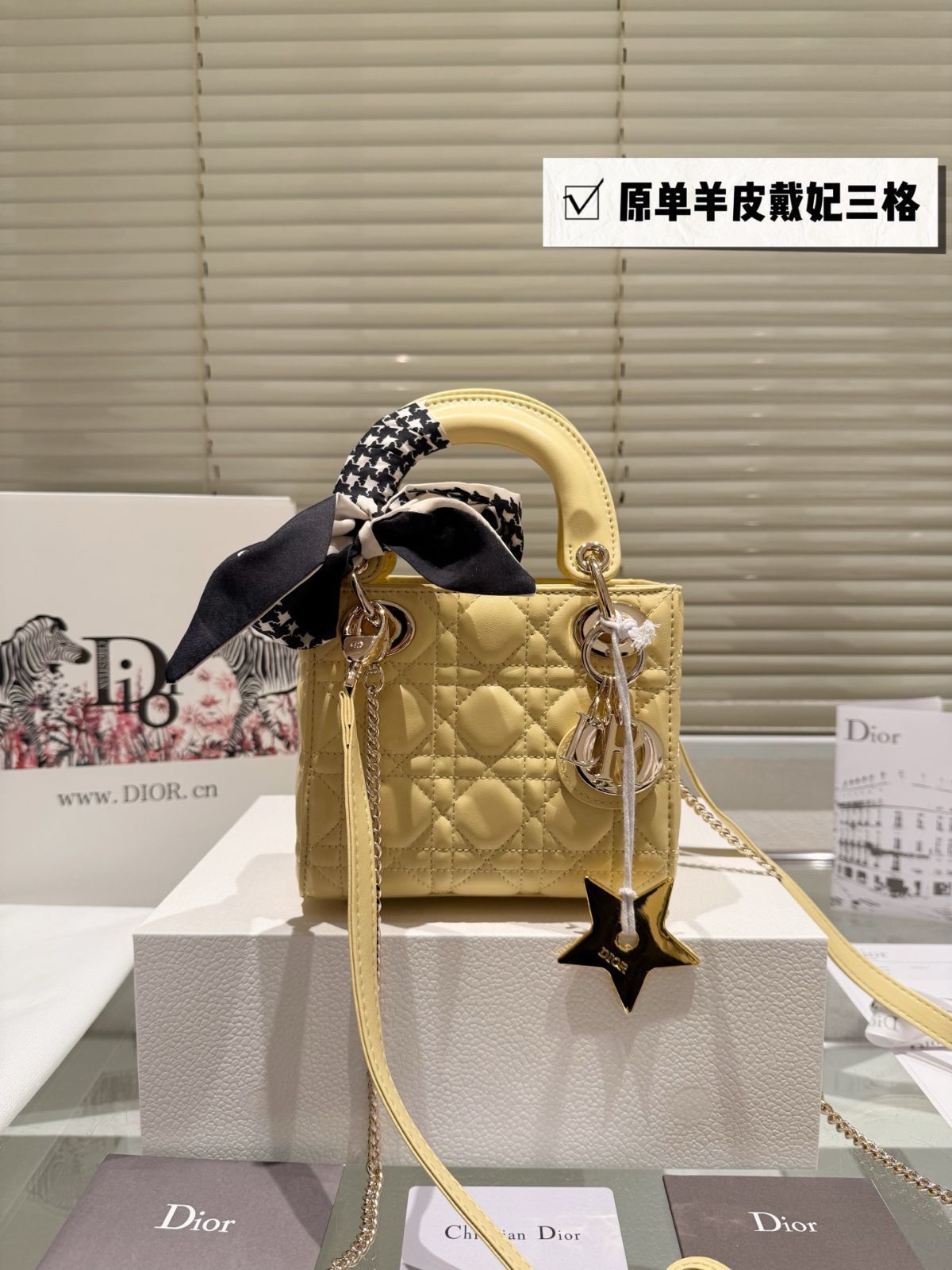 今日特価】Dior Lady Dior 羊皮ミニバッグ 17cm 高品質版-MM輸入