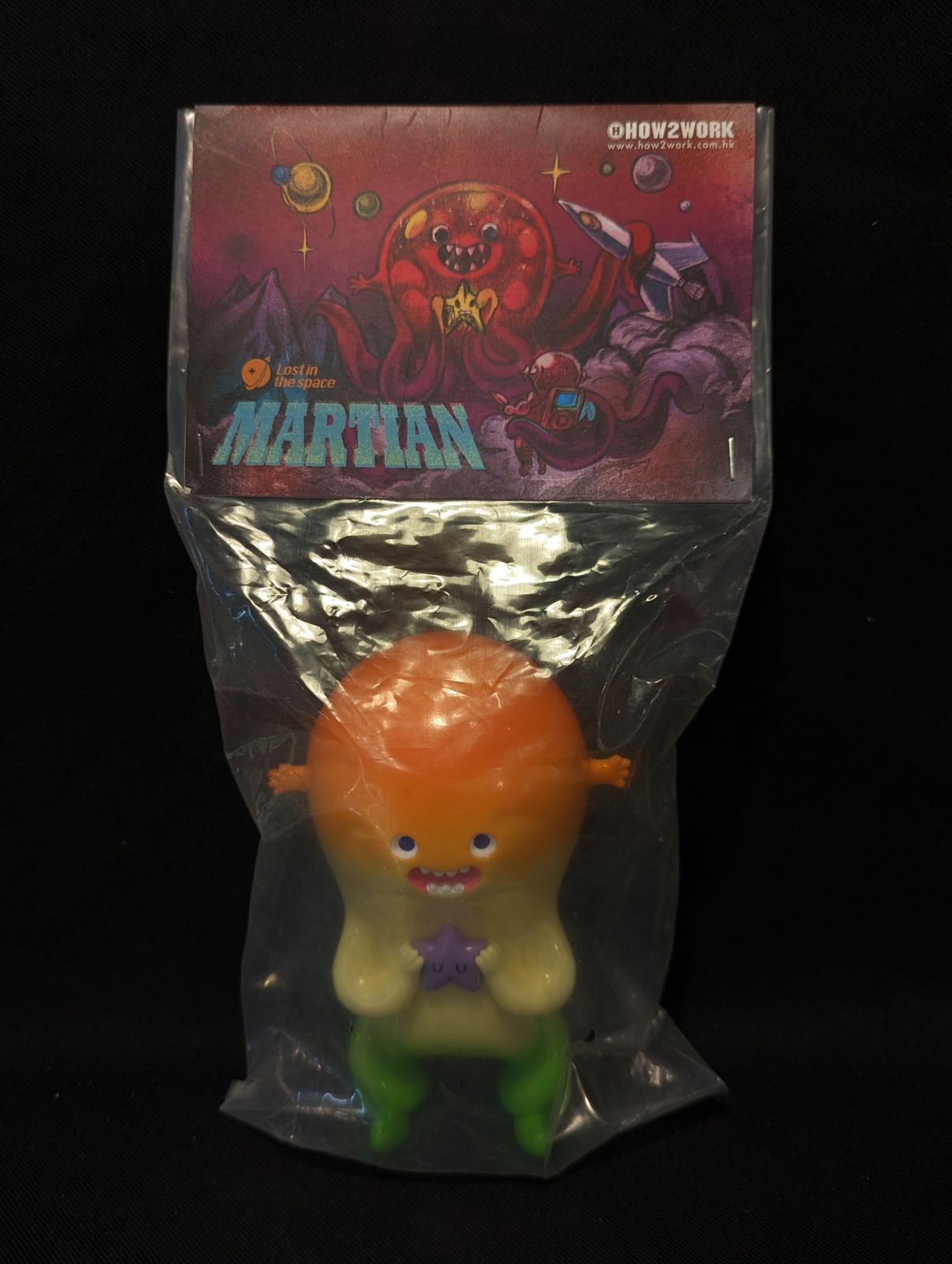 コレクション HOW2WORKS 火星人 Martian クリーム成型/オレンジ/緑 009