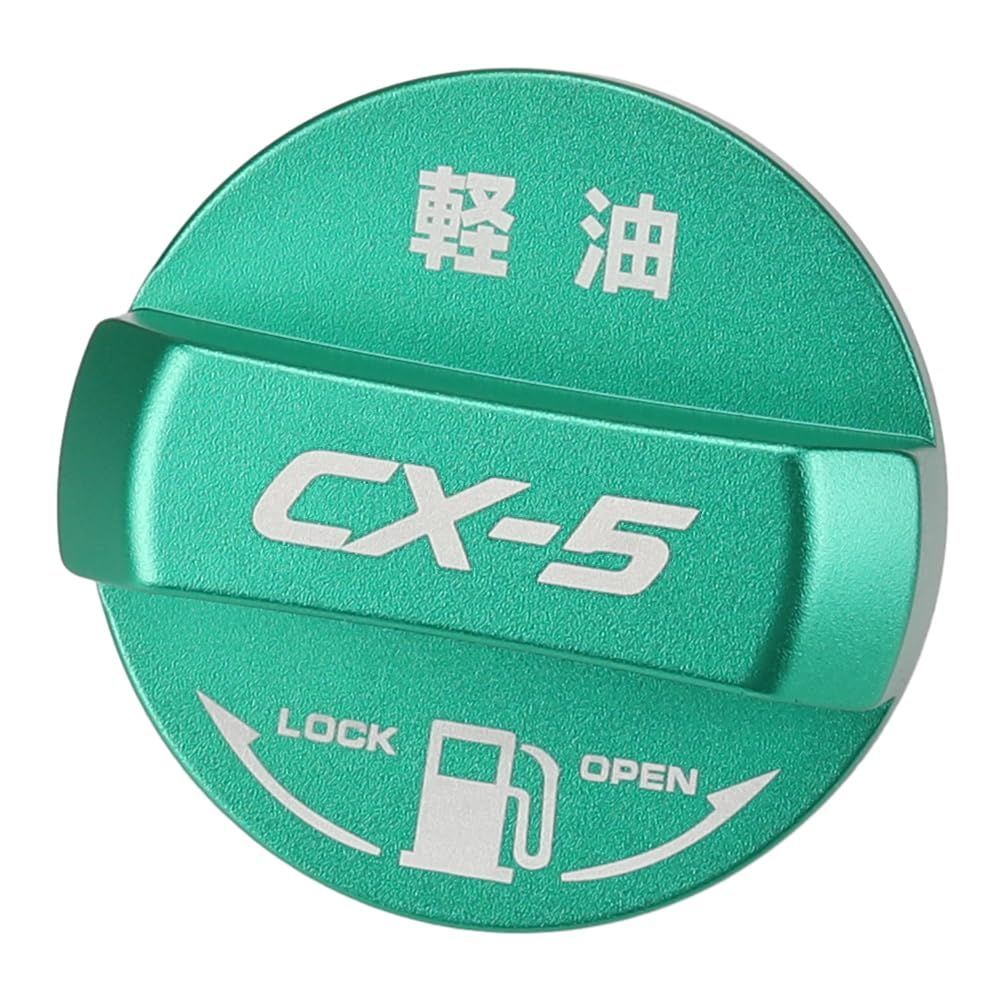 新品 XIKER マツダ CX-5 KE系 KF系用 フューエルキャップカバー ドレスアップ アルミ製給油口キャップ ガソリンタンクキャップ カスタム アクセサリー ディーゼル仕様（グリーン）
