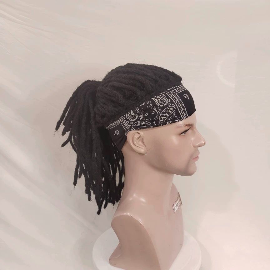 ブラック ドレッド ヘア ウィッグ キャップタイプ