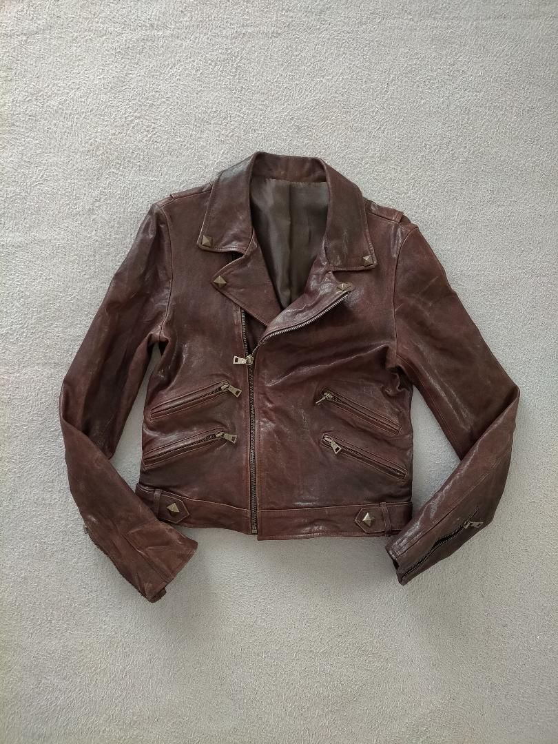 本革 ヴィンテージ ラムレザージャケット 77