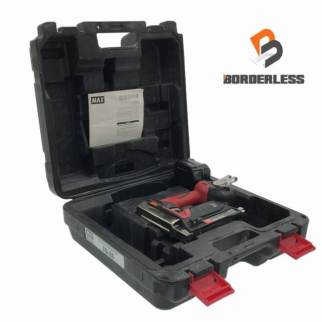 品 MAX マックス 14.4V 18V 充電式タッカー TG-Z4 バッテリ1個 14.4V 4.0Ah ケース付 ステープル幅13mm 長さ13mm