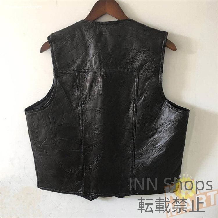 定価29,400円　新品未使用　コムサメン　ジレ　ベスト　羊革 コムサイズム（COMME CA ISM）｜トップス｜ベスト一覧1ページ目