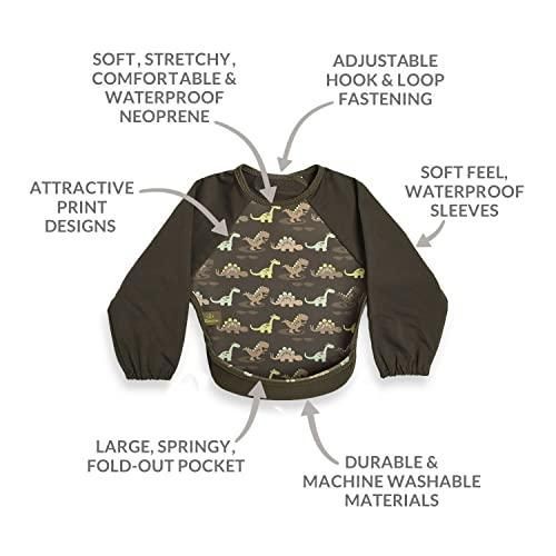 Bibetta ビベッタ お食事エプロン 洗濯機で洗える 乾燥機 スタイ 長袖 スモック 離乳食 保育園 防水 食事スタイ ウルトラビブ ラグ