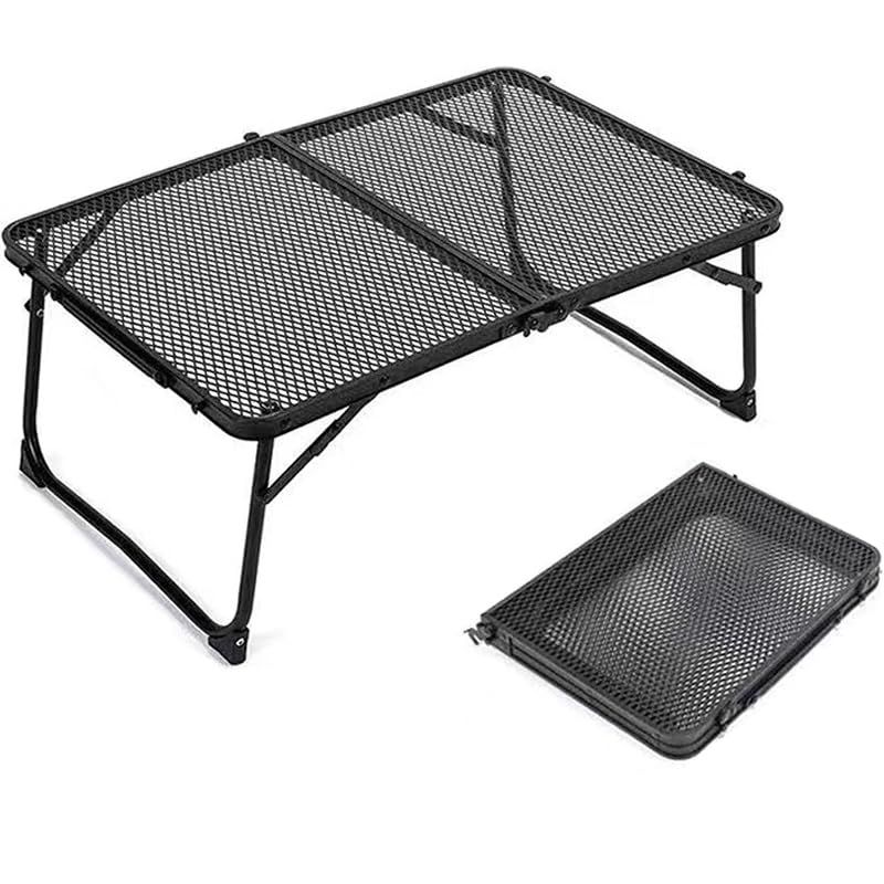 【新着商品】屋外用折りたたみテーブル アウトドア 折りたたみ ミニテーブル キャンプ 折りたたみテーブル キャンプテーブル メッシュ サイドテーブル付き 折りたたみ アウトドア 持ち運