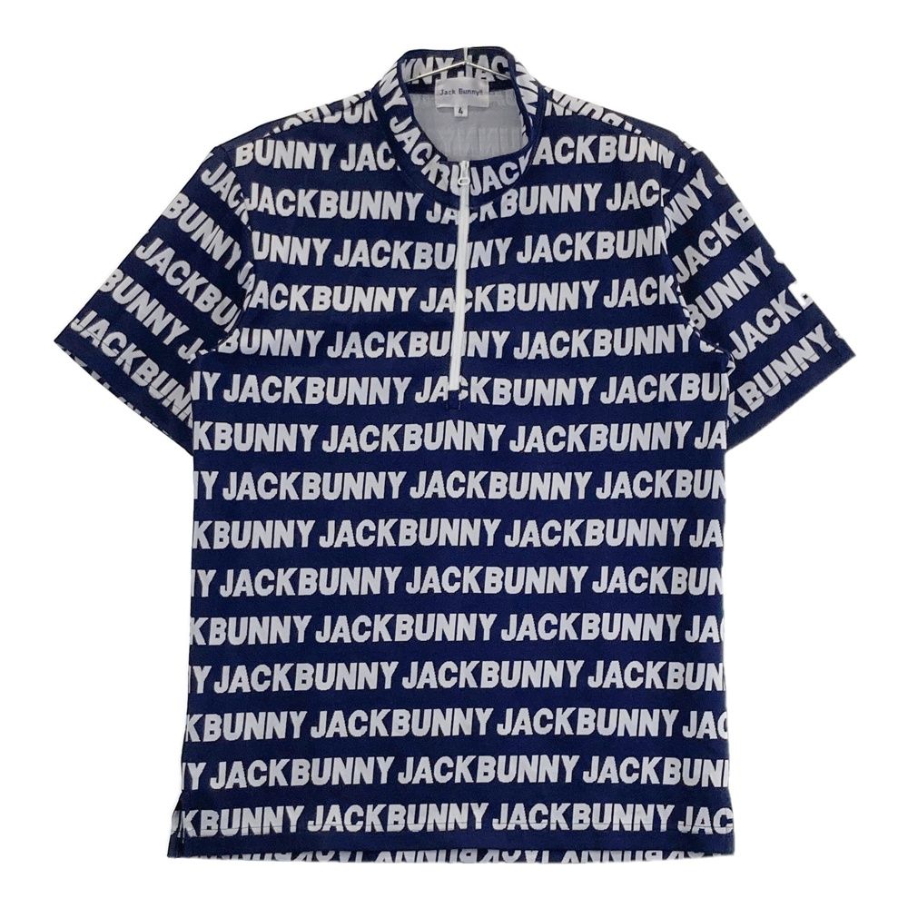 新品 MASTER BUNNY ポロシャツ 千鳥柄 ゴルフウェア 洗える 4WAYトリコット千鳥プリント半袖ポロシャツ | MASTER BUNNY EDITION