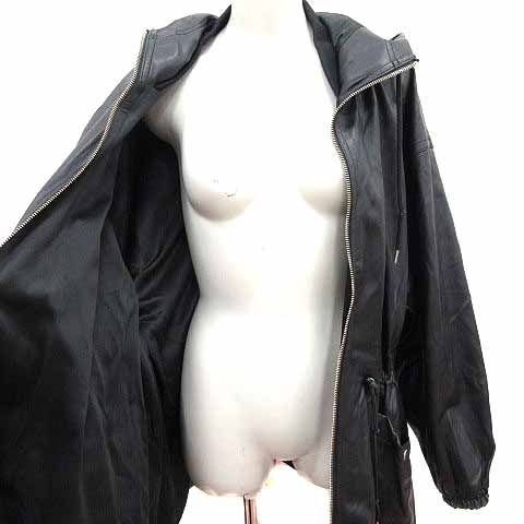 ジーナシス JEANASIS フェイクレザージャケット 合成皮革 ジップ