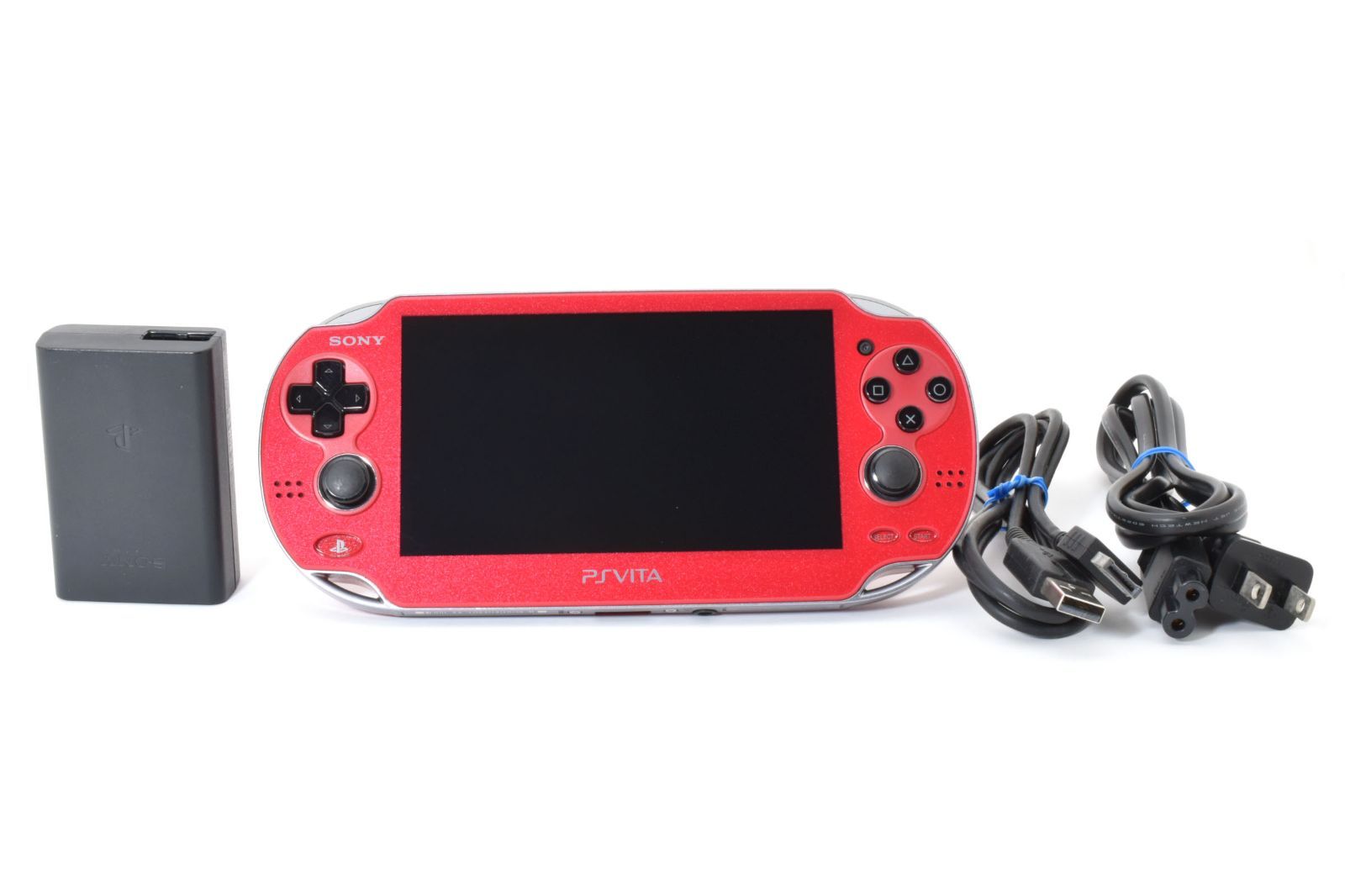 SONY PS Vita PCH-1000 コズミックレッド 本体 有機EL搭載 感 動作品 すぐ遊べる Wi-Fiモデル