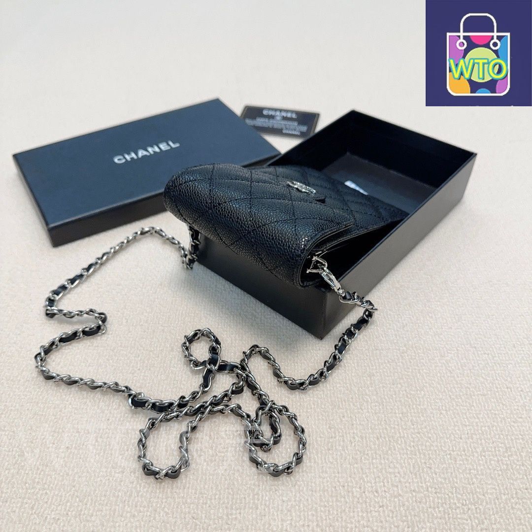 今日特価】Chanel シャネル 多機能手機ポーチ 羊皮に刺繍を施し