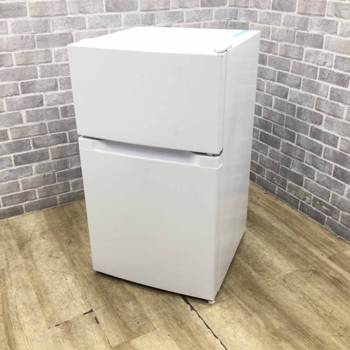 アイリスオーヤマ 右開き冷蔵庫 PRC-B092D-W 87L 2021年製 中古