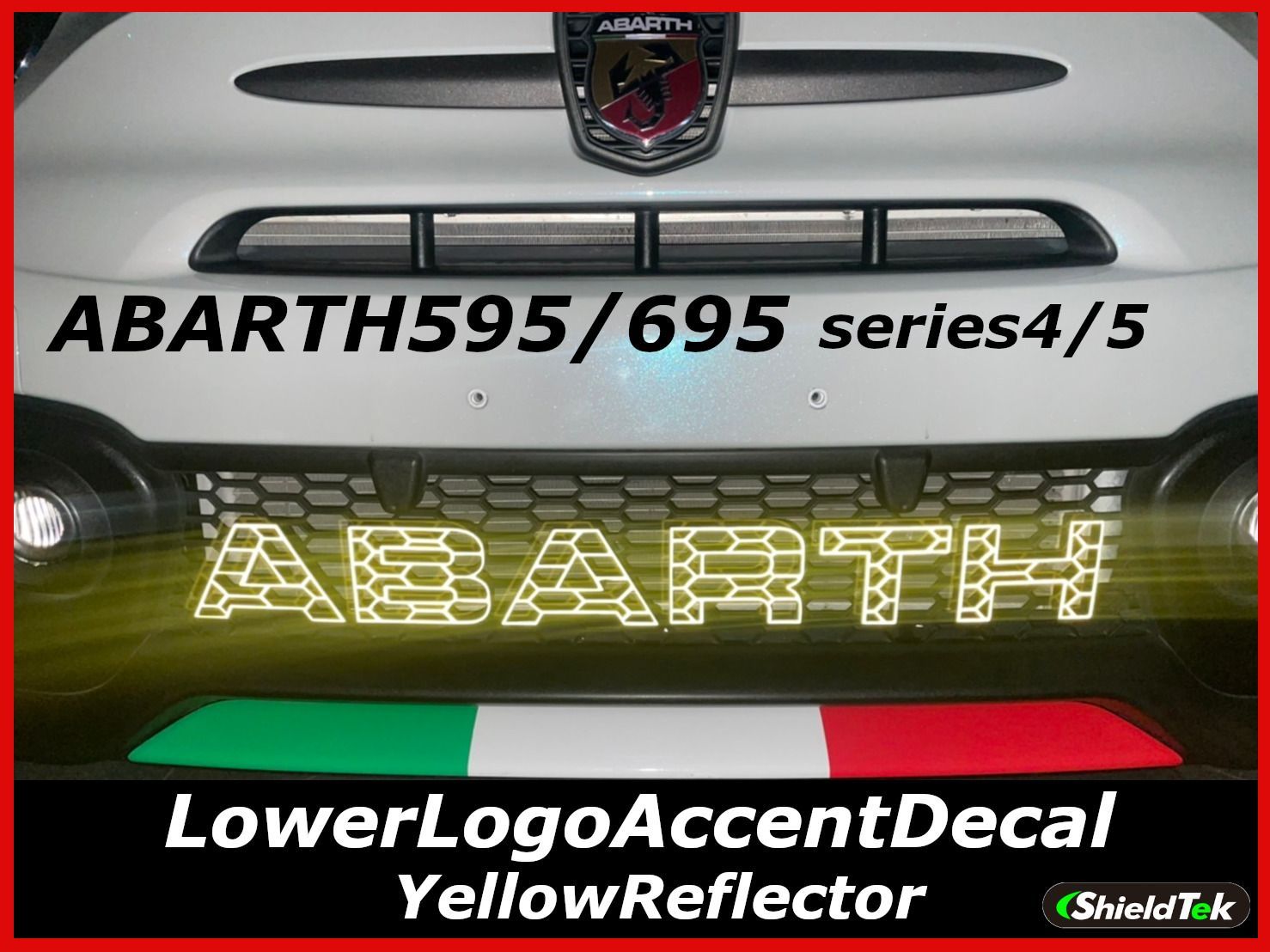 メルカリShops - ABARTH595 アバルト595 ロアロゴアクセントデカール イエロー