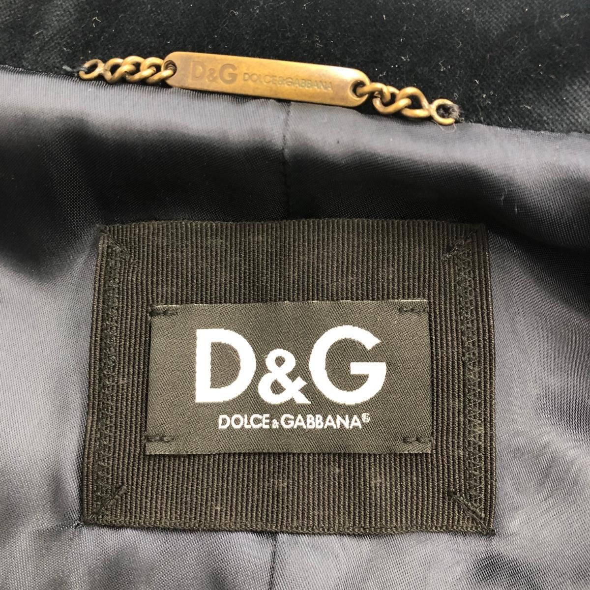 良好 D&G ドルチェ＆ガッバーナ ナポレオン ジャケット 48 グレー