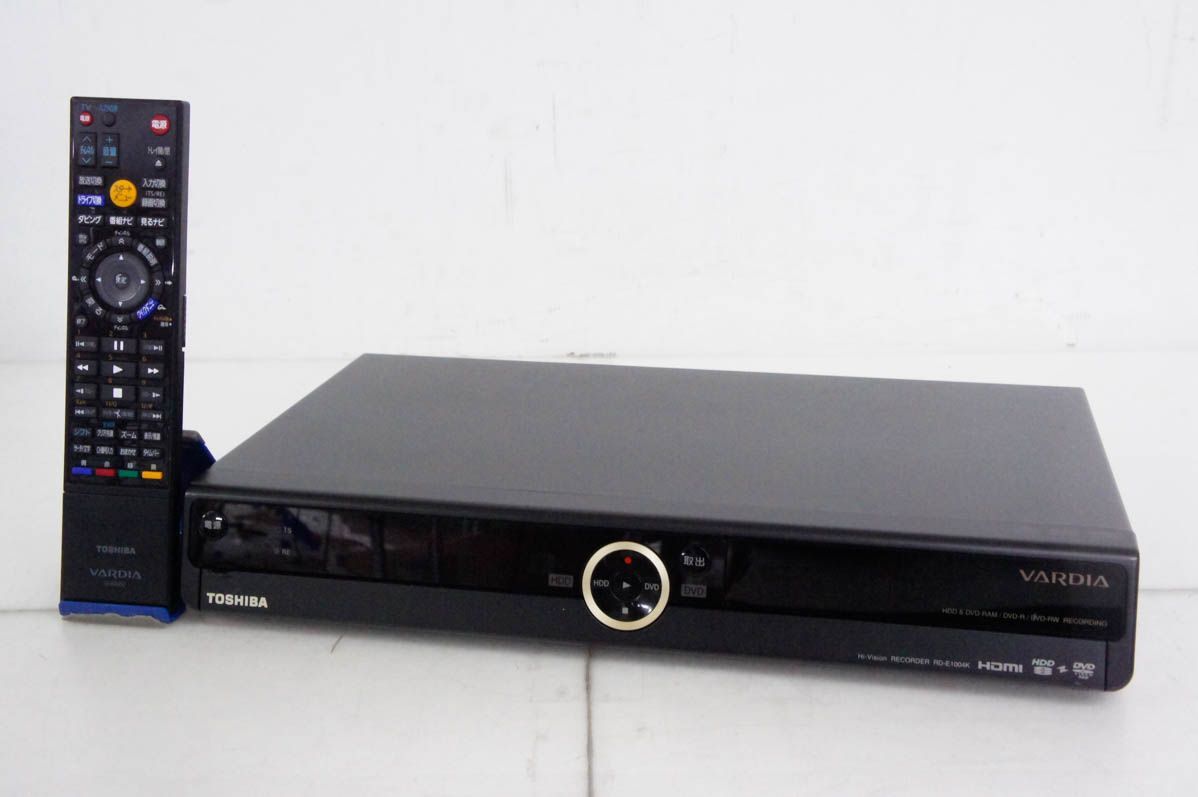 東芝TOSHIBA DVDレコーダー HDD1TB内蔵 DVD-RAM|-R|-RW|-R DL 地上|BS|CS110度デジタル RD-E1004K