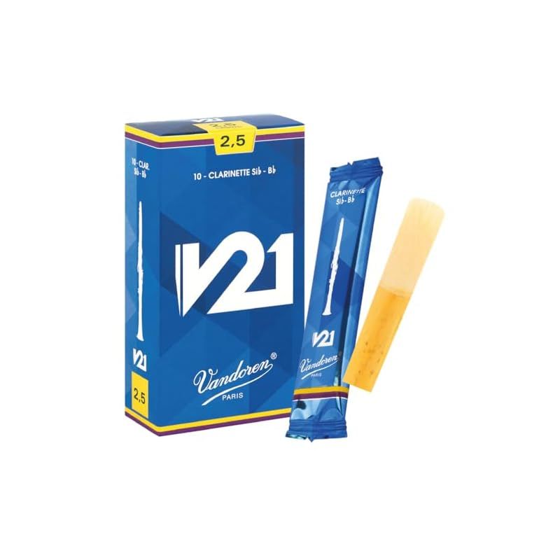 バンドーレン B♭クラリネットリード V21 硬さ 2-1|2 10枚入り 0