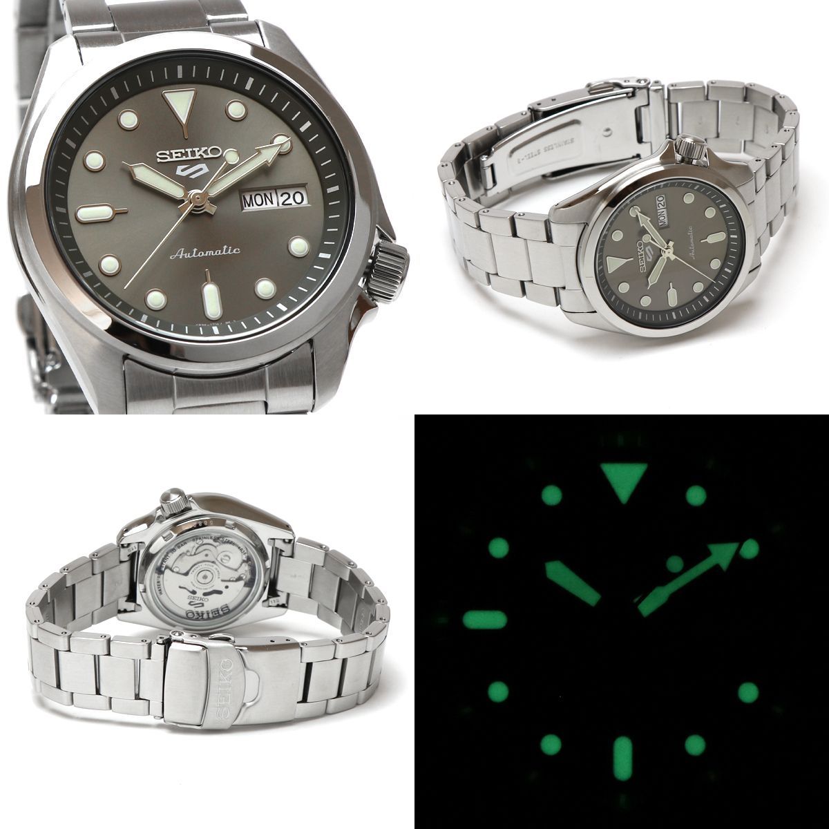 SEIKO srpe55k1 ソリッドBOY 黒文字盤、自動巻