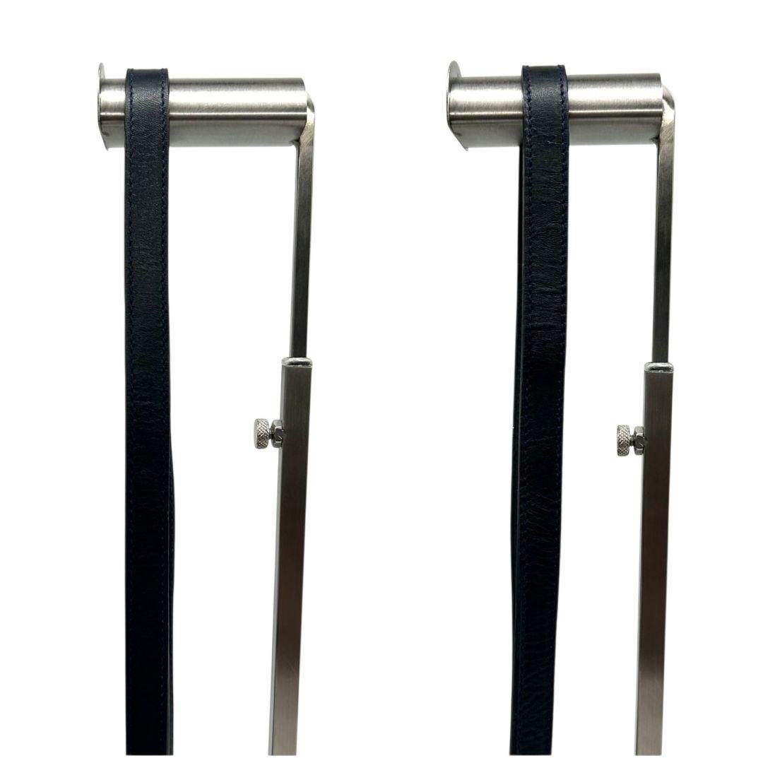 GUCCI グッチ ショルダーバッグ マイクロGG ネイビー 紺 PVC レザー  