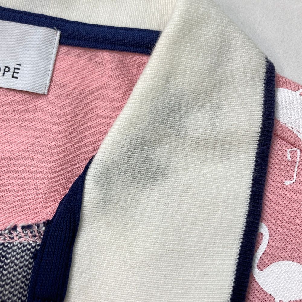 サイズ：M JUN&ROPE ジュン アンド ロペ 半袖ポロシャツ