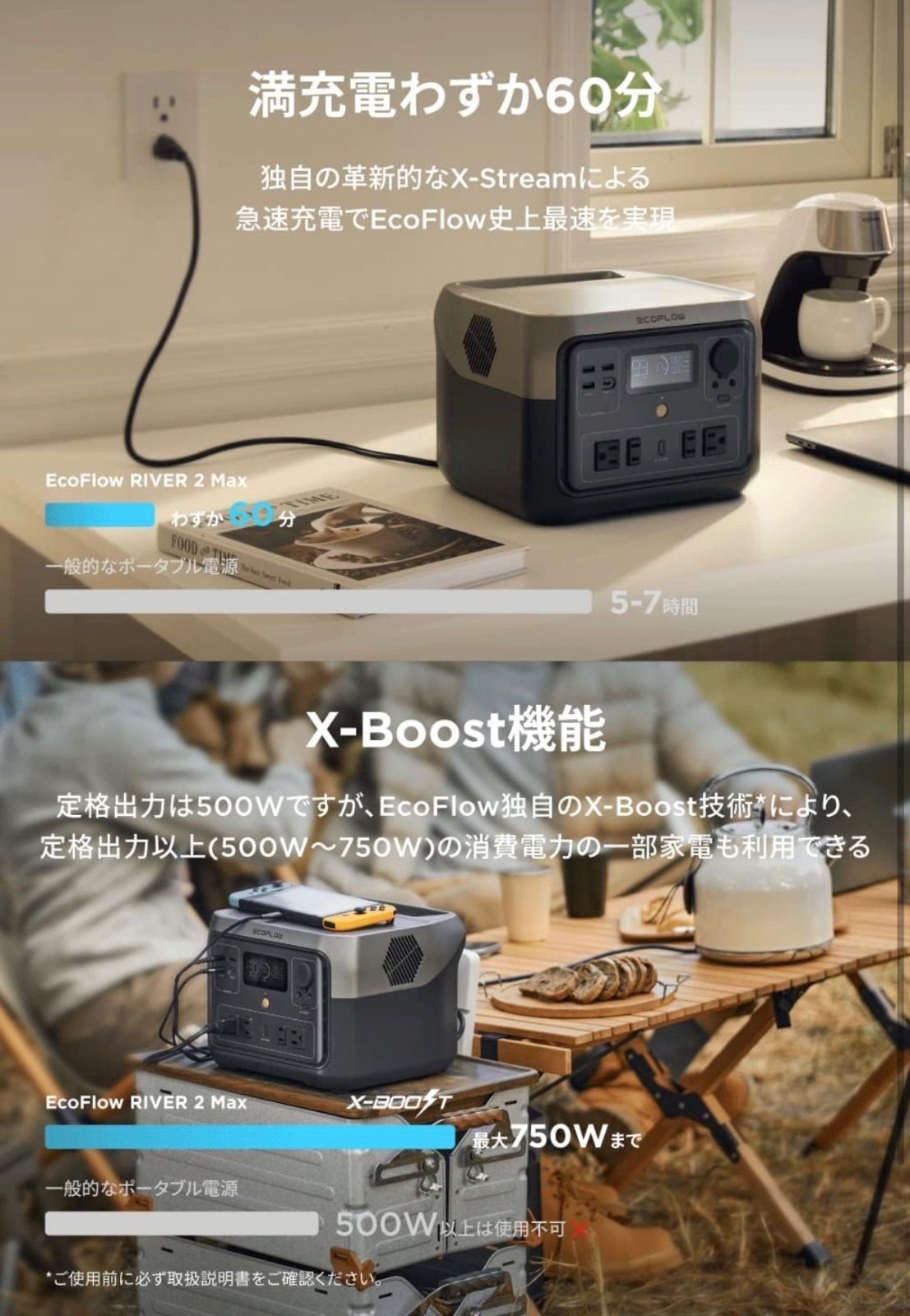 EcoFlow RIVER 2 Max ポータブル電源