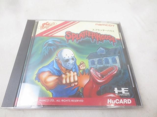 スプラッターハウス　PCエンジン　Huカード NEC PC Engine Splatterhouse Namco Japan JP Hu card Beat 'em
