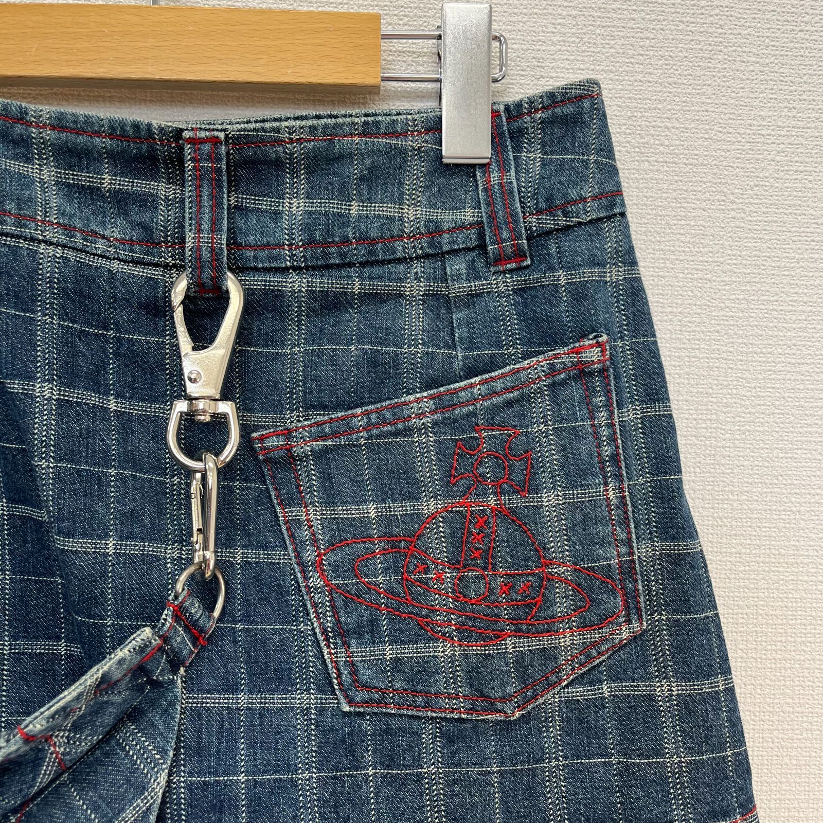RED LABEL ヴィヴィアンウエストウッド　スキニーデニム 1 Vivienne Westwood Red Label Glitter Stitch Stretch Skinny