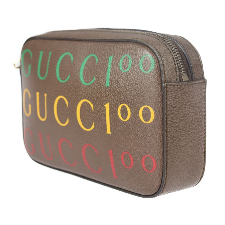 GUCCI グッチ ウエストバッグ 602695 カーフレザー ブラウン マルチ