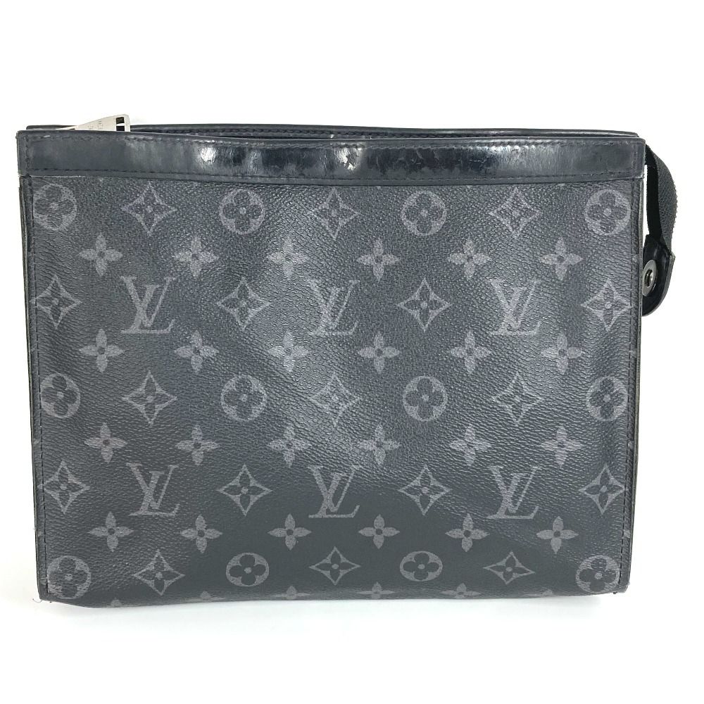 LOUIS VUITTON ルイヴィトン クラッチバッグ ポシェット ヴォワヤージュ MM M61692 モノグラムエクリプスキャンバス ブラック