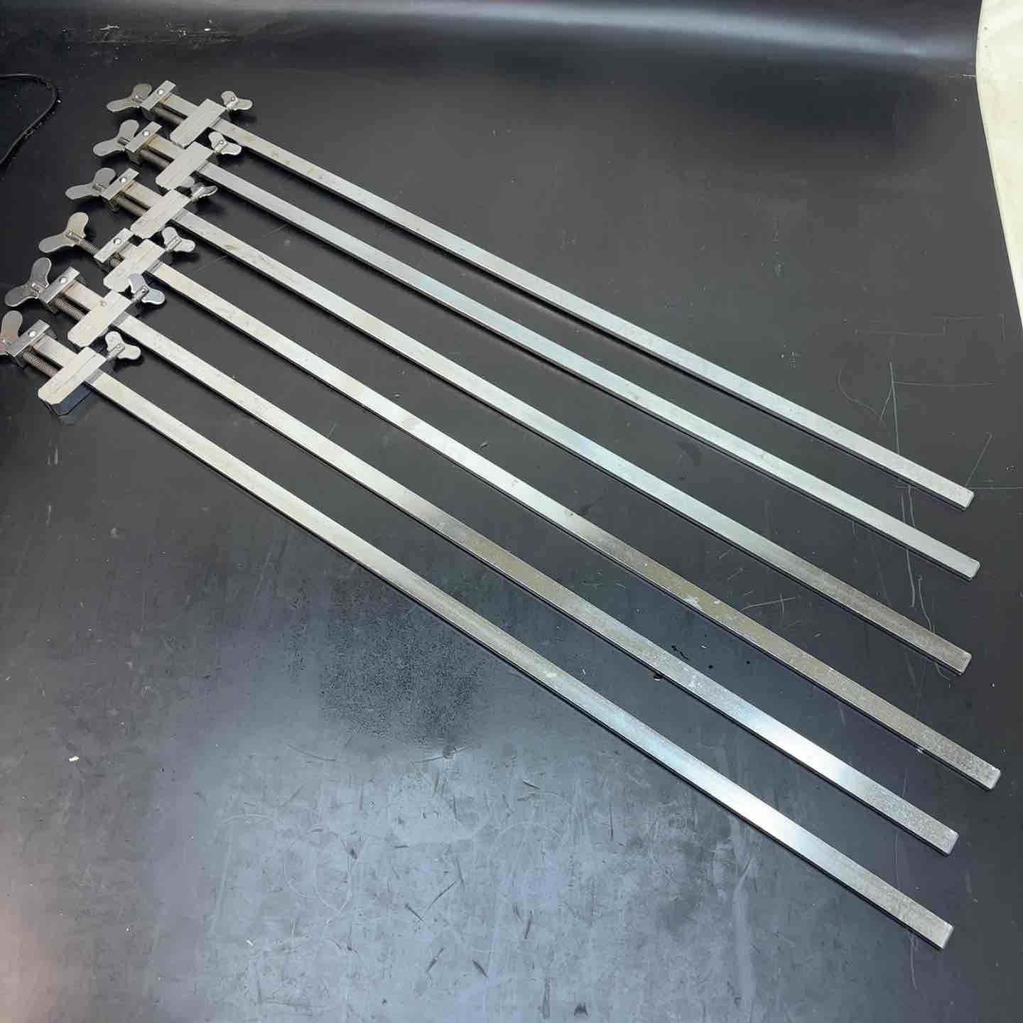 山崎製作所 YAMAZAKI ハタガネ はた金 全長約800mm 6本セット 岩槻店