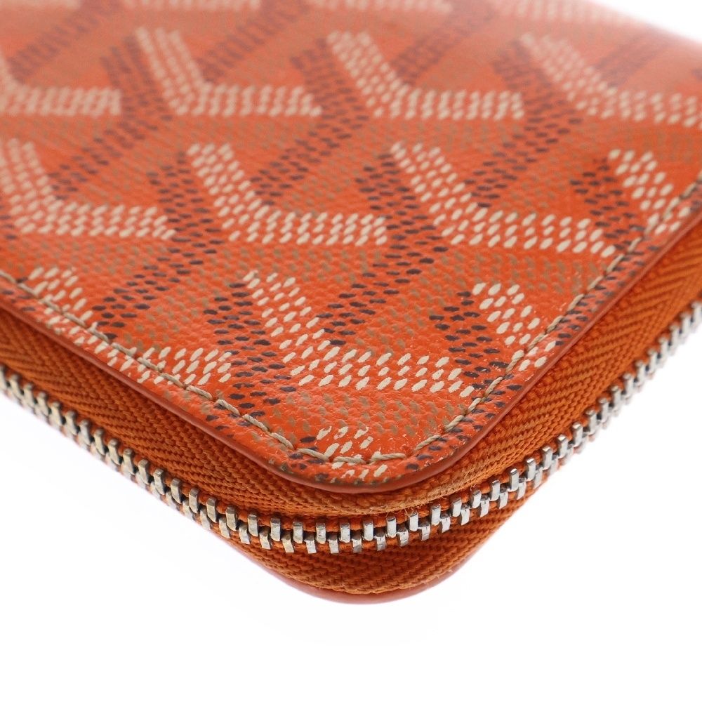 Goyard ゴヤール オレンジ コインケース GOYARD (ゴヤール) Coin Card Case レザー コイン カードケース