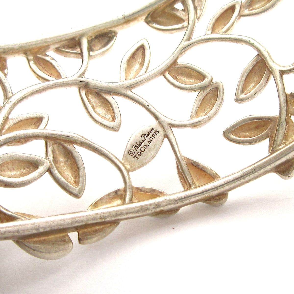 TIFFANY-Co. ティファニー バングル オリーブリーフ シルバー パロマ ピカソ WWW_SMP1DAWEKUDUS_SCH_ID
