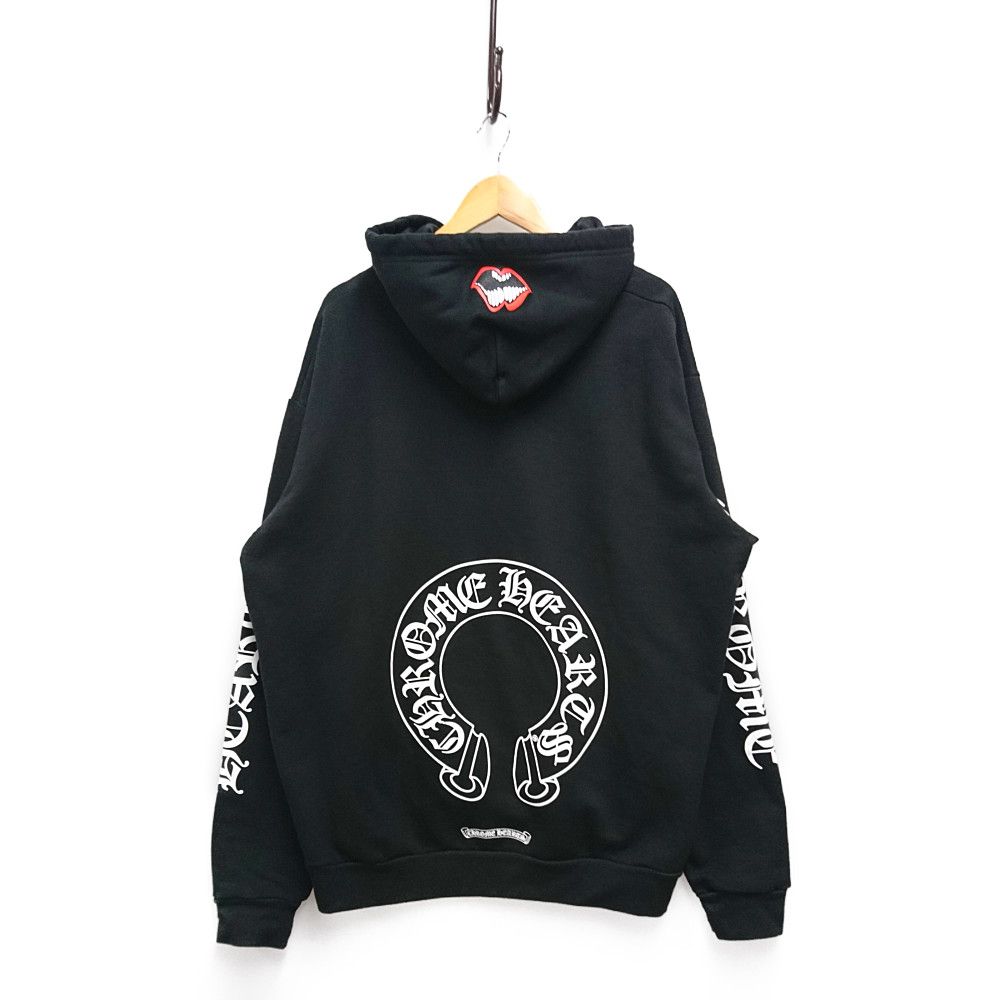 CHROME HEARTS クロムハーツ MATTY BOY ホースシュー ロゴ スウェット パーカー 黒 サイズ XL 正規品 / 30394