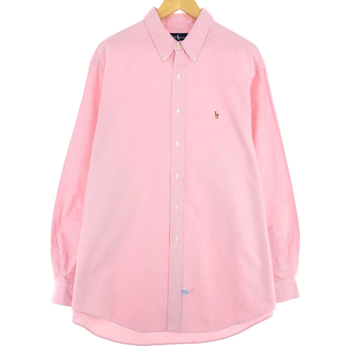 SALE，人気 古着 ラルフローレン Ralph Lauren 長袖 ボタンダウンシャツ メンズXL/eaa445803 半袖シャツ