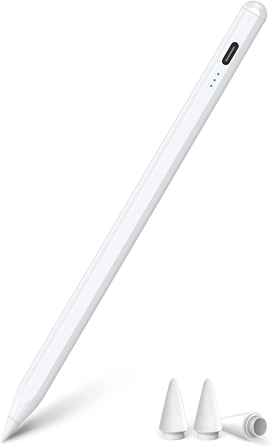 2022 タッチペン ipad ペンシル WINWILL極細 超高感度 電量表示 誤on/off防止 スタイラスペン 傾き感知/磁気吸着/誤作動防止機能対応  2018年以降iPad専用ペン
