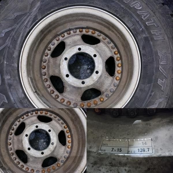 TOYO TRANPATH A/T 31×10.50R15LT】夏タイヤ【Weds MUD MASTER 15 