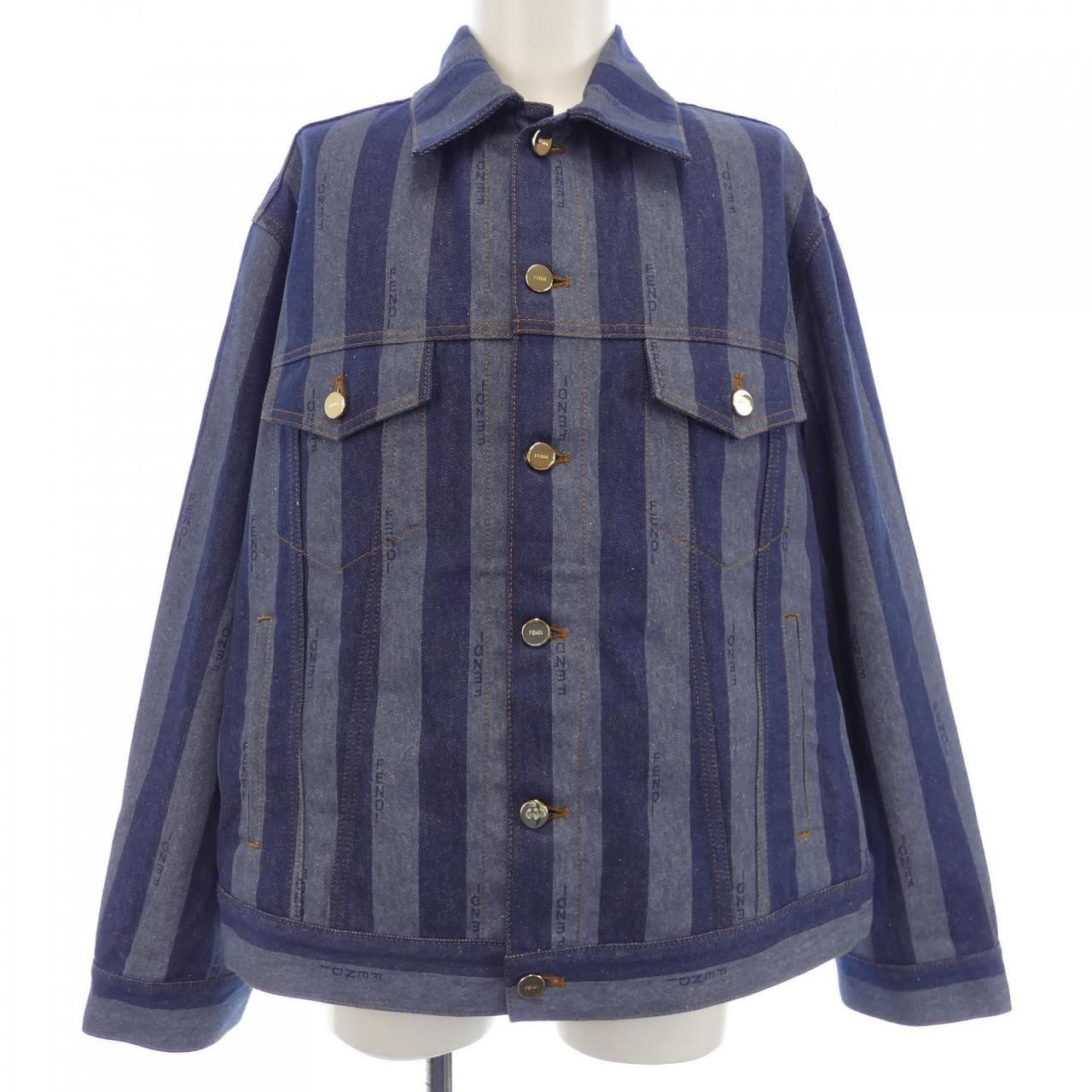 80's Vintage FENDI デニムジャケット（取り外し可能ボア付き) 80's Vintage FENDI デニムジャケット（取り外し可能ボア付き)
