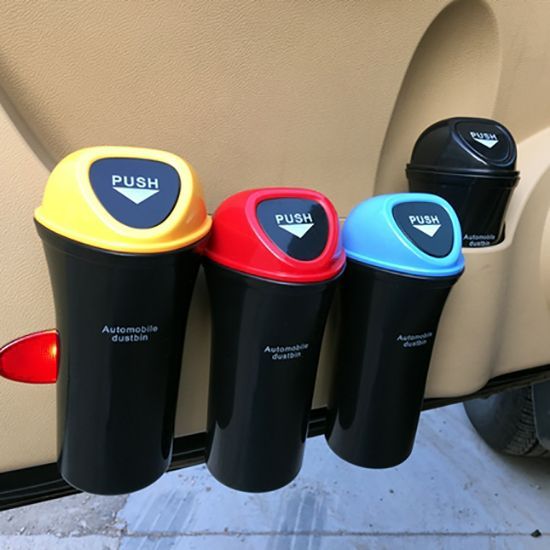 KITUREK 車用ゴミ箱 蓋付き 2個パック 車用カップホルダーゴミ箱 漏れ防止 ゴミ袋 40個入り ミニ車両オーガナイザー 車 並行輸入品 | 車用ゴミ箱 車載ボトル型ゴミ箱 車内ゴム袋 蓋付き タッチ